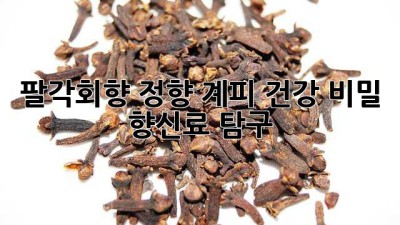 팔각회향, 정향, 계피: 건강 비밀 향신료 탐구