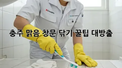 충주 맑음☀️ 창문 닦기 꿀팁 대방출! ✨